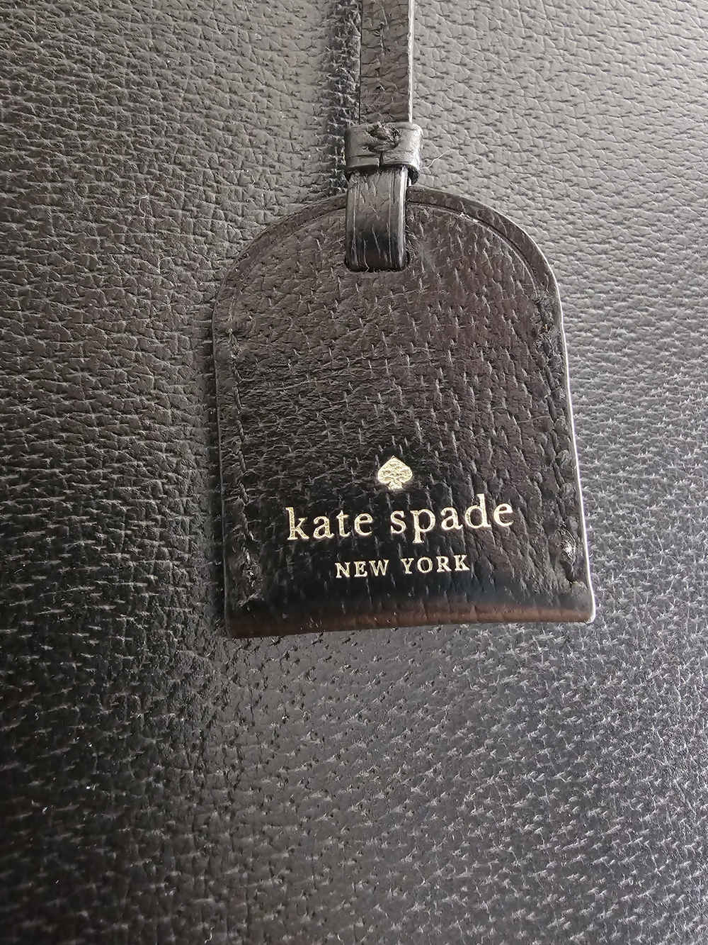 kate spade New York Black Leather Structured Tote - Picture 3 of 7
